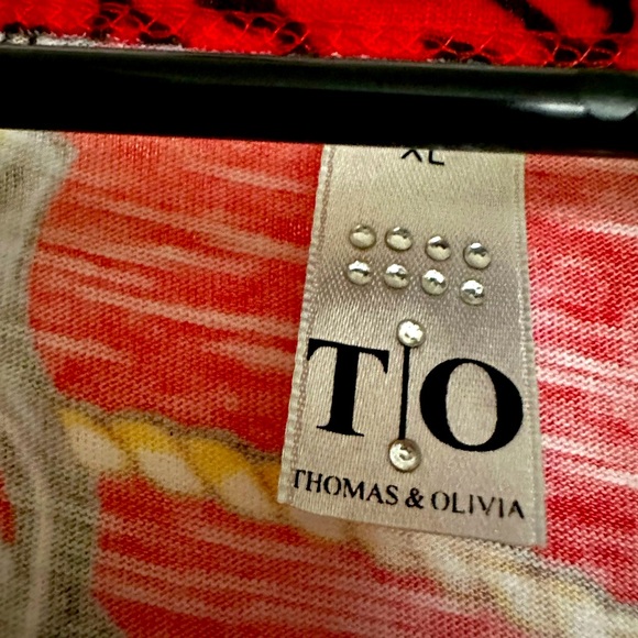 NWOT Nautical tee style top. XL - Picture 4 of 4